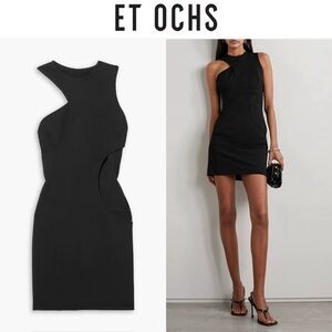 ET OCHS Paisley Layered Cutout Stretch Mini Dress 0 1295$ NWT